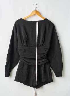 Combishort House Of Cb London Noir Manches Longues