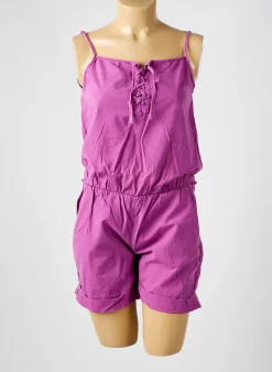 Combishort Le Temps Des Cerises Violet Fines Bretelles