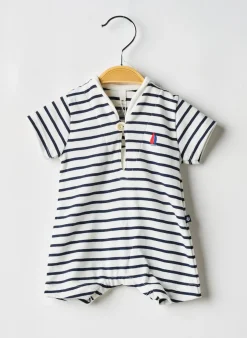 Combishort Petit Bateau Blanc Manches Courtes