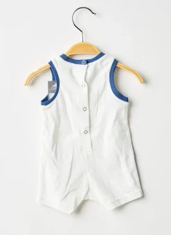 Combishort 3 Pommes Blanc Sans Manche