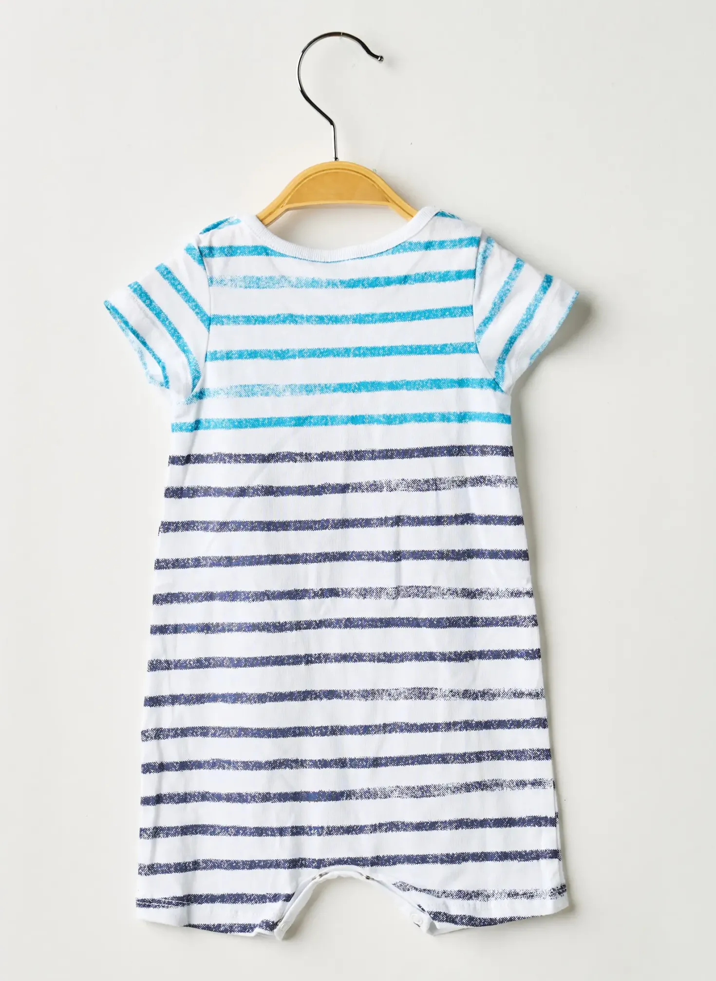 Combishort 3 Pommes Bleu Manches Courtes