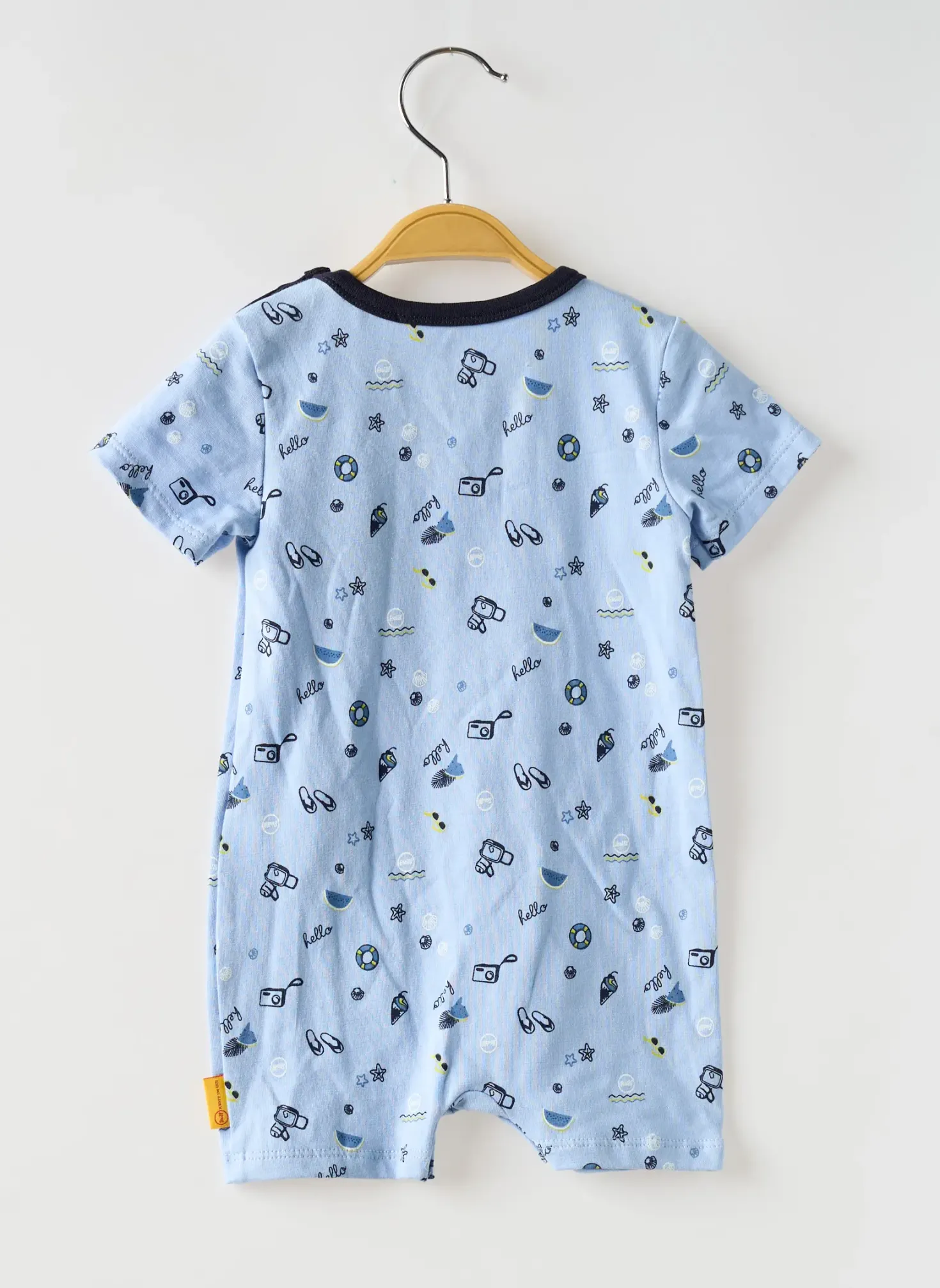 Combishort Steiff Bleu Manches Courtes