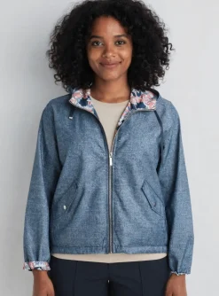 Coupe-vent Concept K Bleu A Capuche