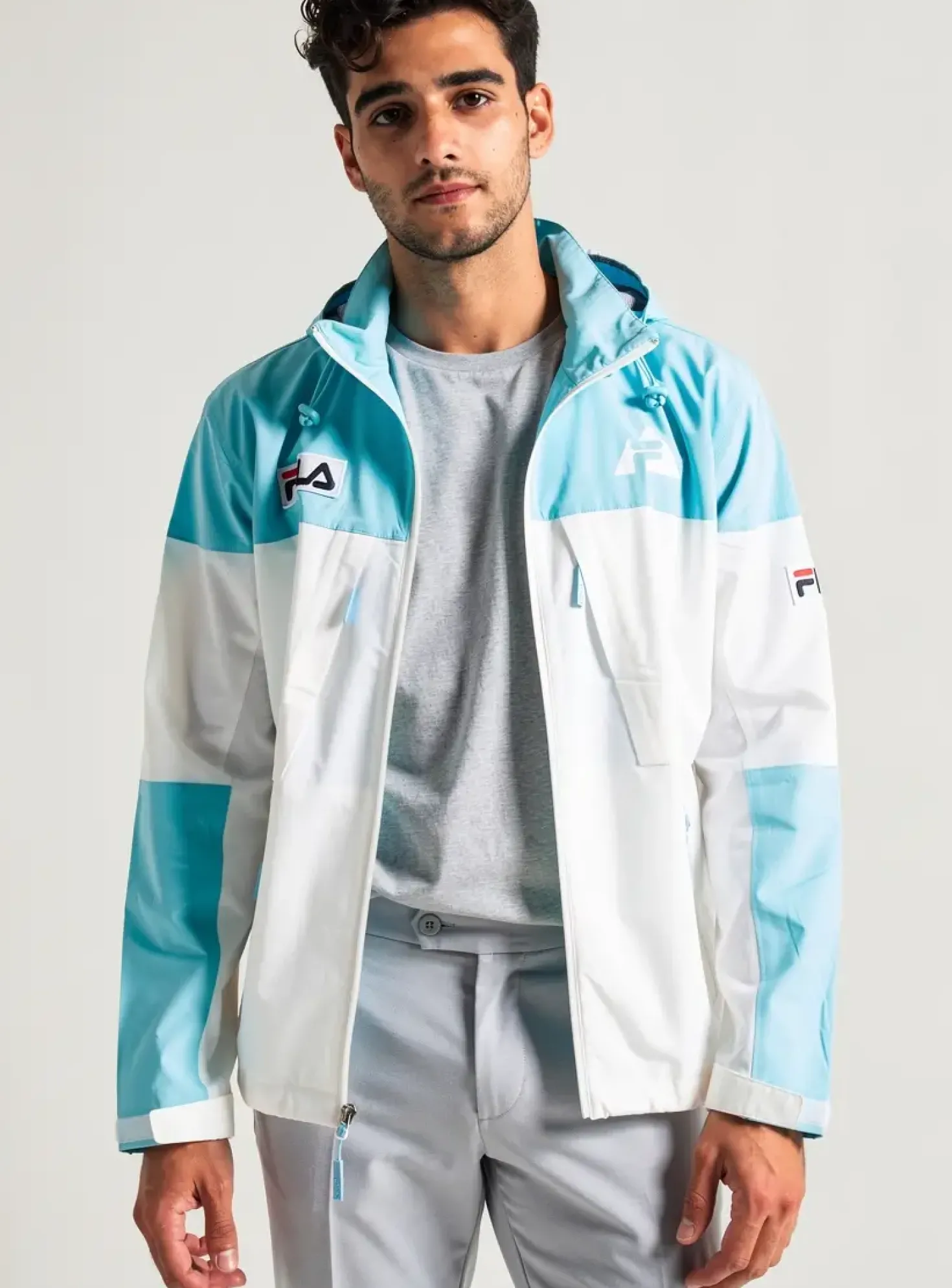 Coupe-vent Fila Bleu A Capuche