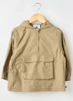 Coupe-vent Petit Bateau Vert A Capuche