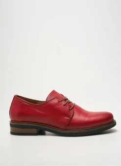 Derbies Andrea Conti Rouge Talon Plat Jusqu'à 3cm