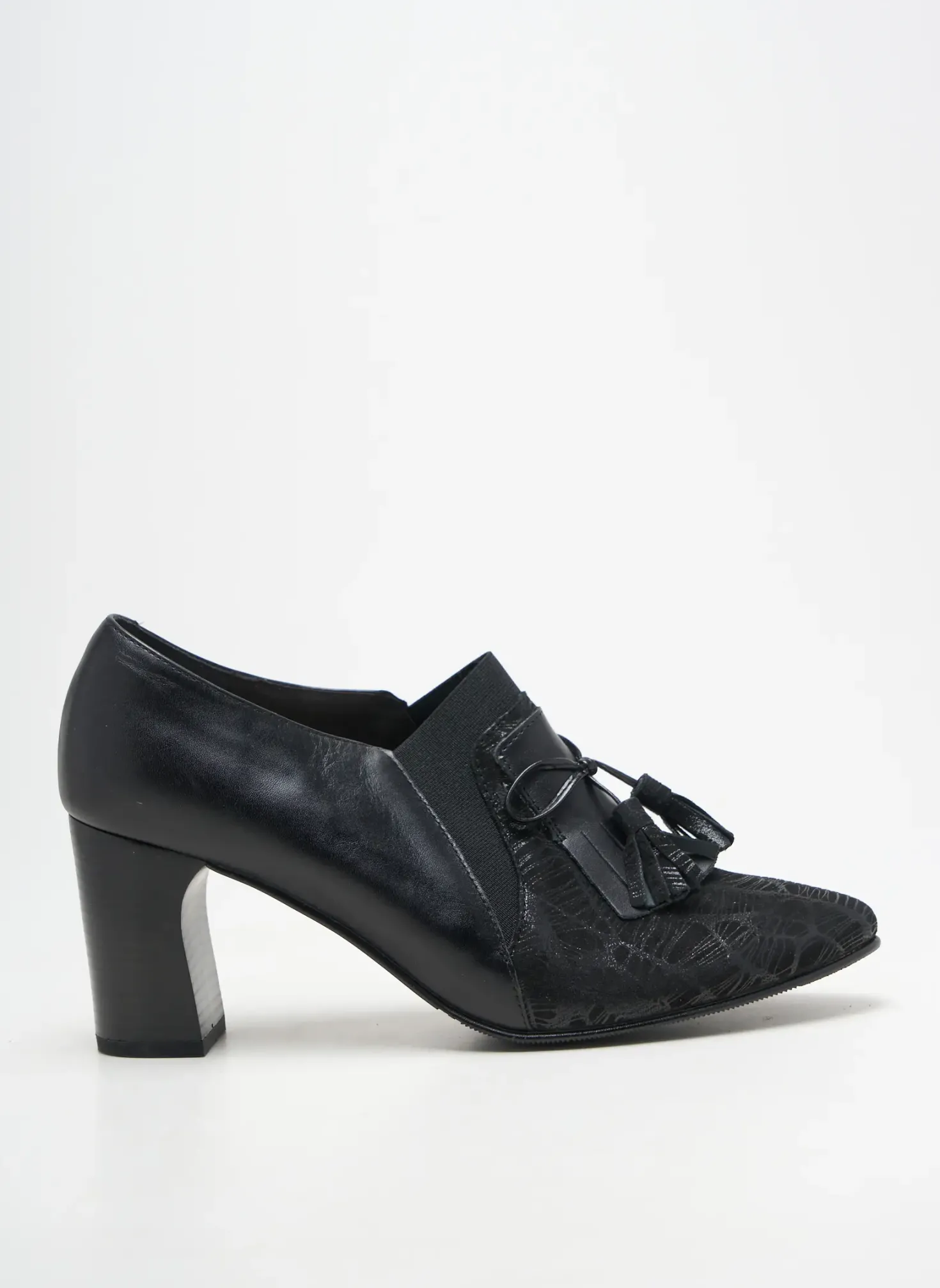 Derbies Arima Noir Talon De 7 À 9cm