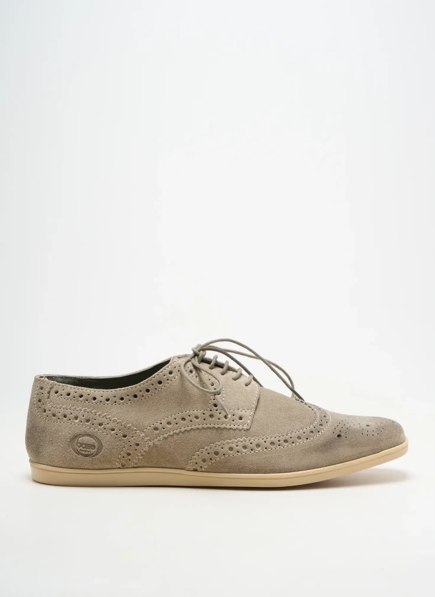 Derbies Base London Beige Bout Rond