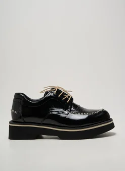 Derbies Casta Noir Talon De 4 À 6cm