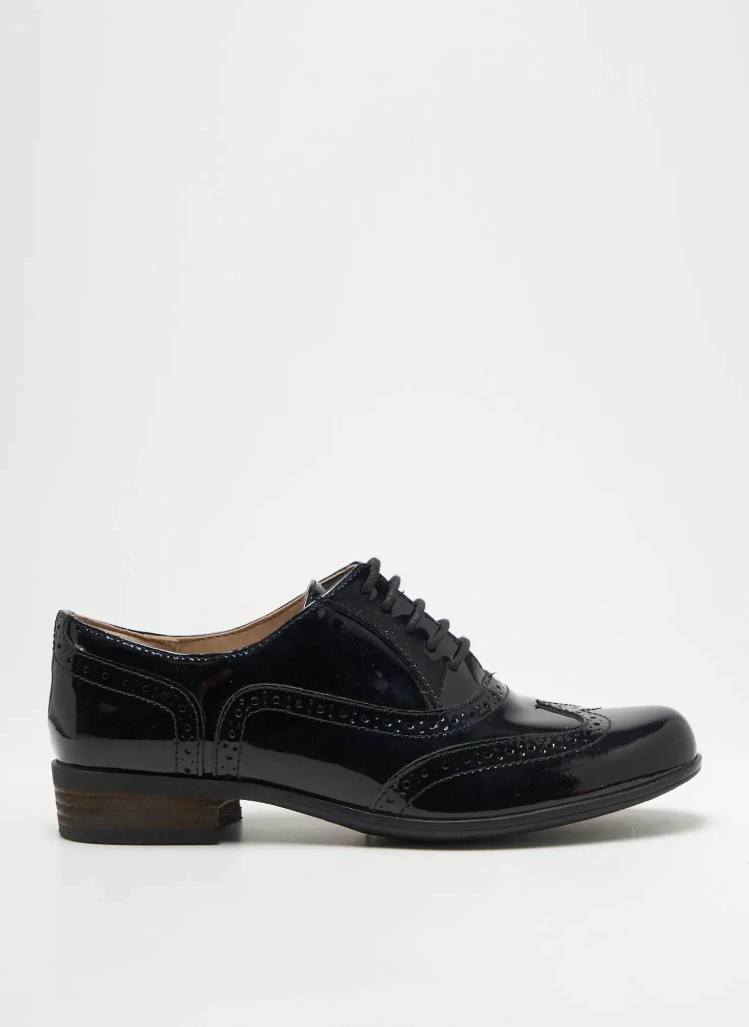 Derbies Clarks Noir Talon Plat Jusqu'à 3cm