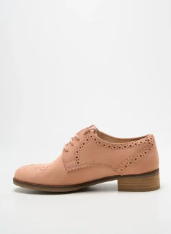 Derbies Clarks Rose Talon Plat Jusqu'à 3cm