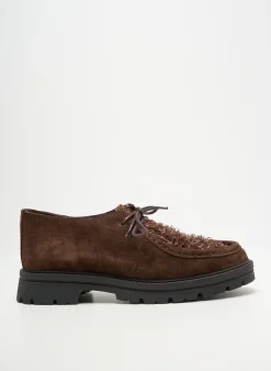 Derbies Coco Et Abricot Marron Talon Plat Jusqu'à 3cm