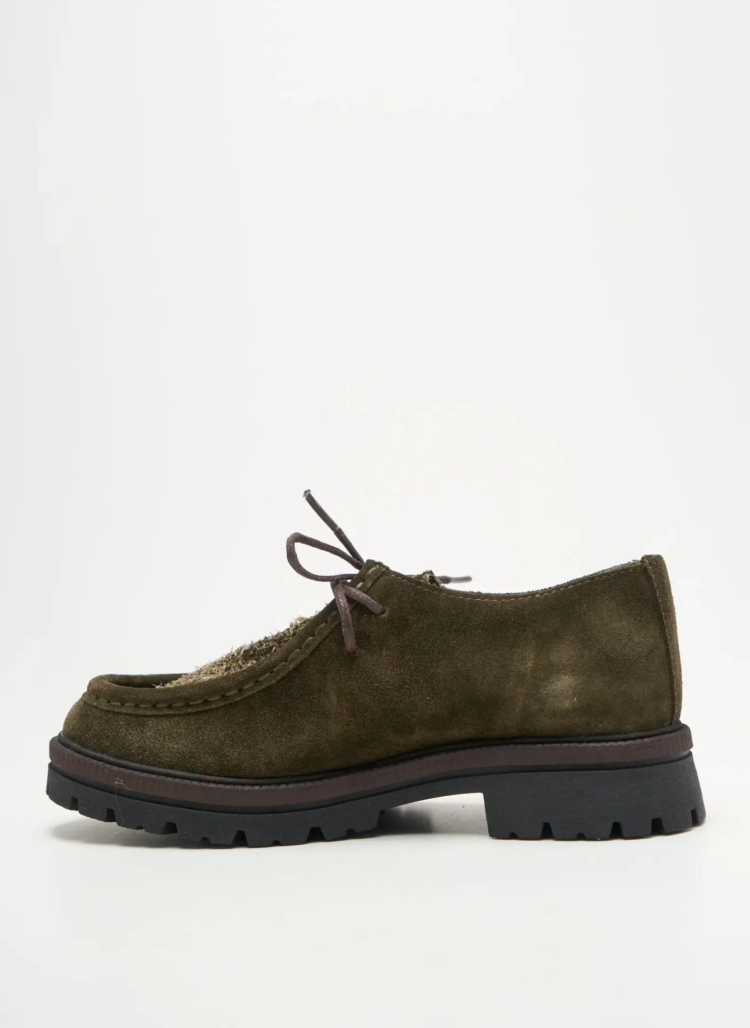 Derbies Coco Et Abricot Vert Talon Plat Jusqu'à 3cm