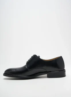 Derbies Crown Noir Talon Bas