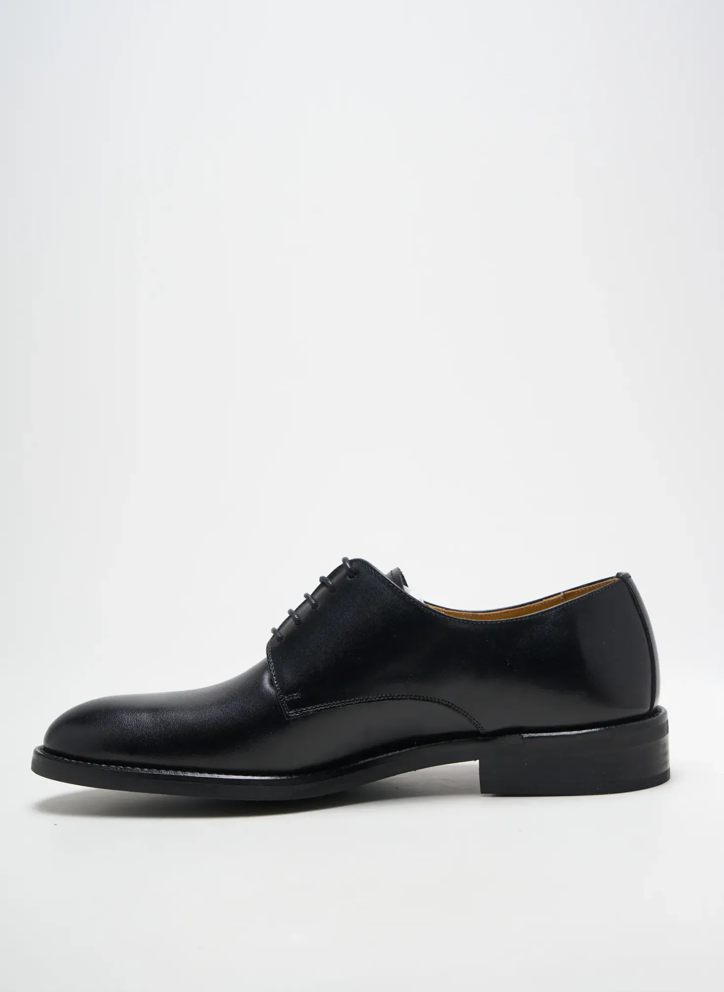 Derbies Crown Noir Talon Bas