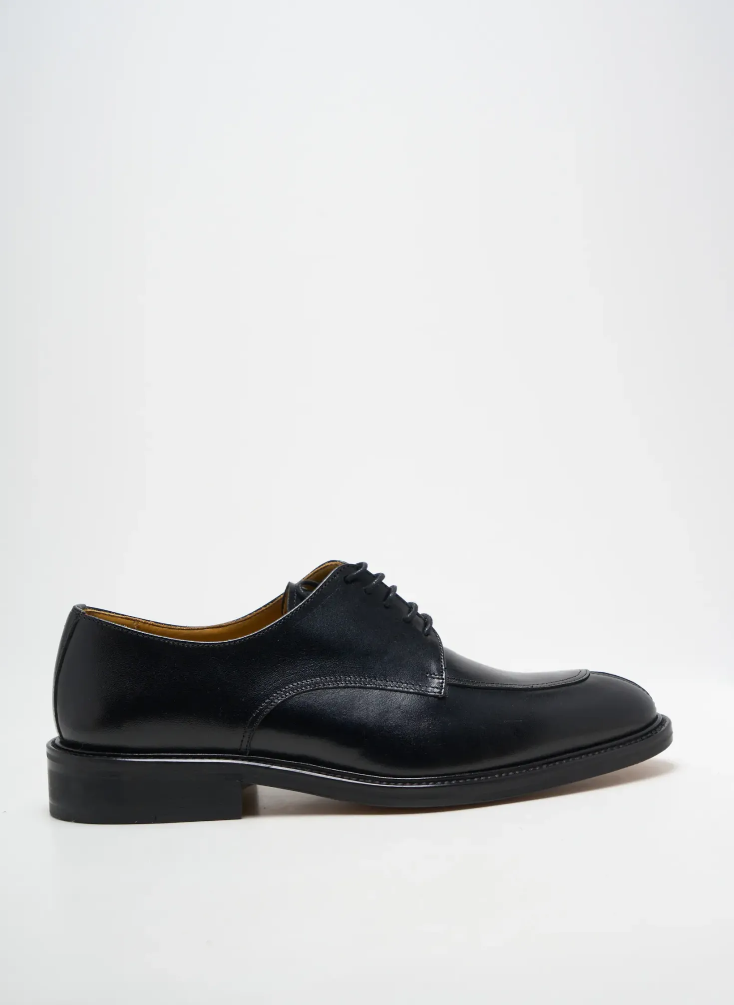 Derbies Crown Noir Talon Bas