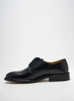 Derbies Crown Noir Talon Bas
