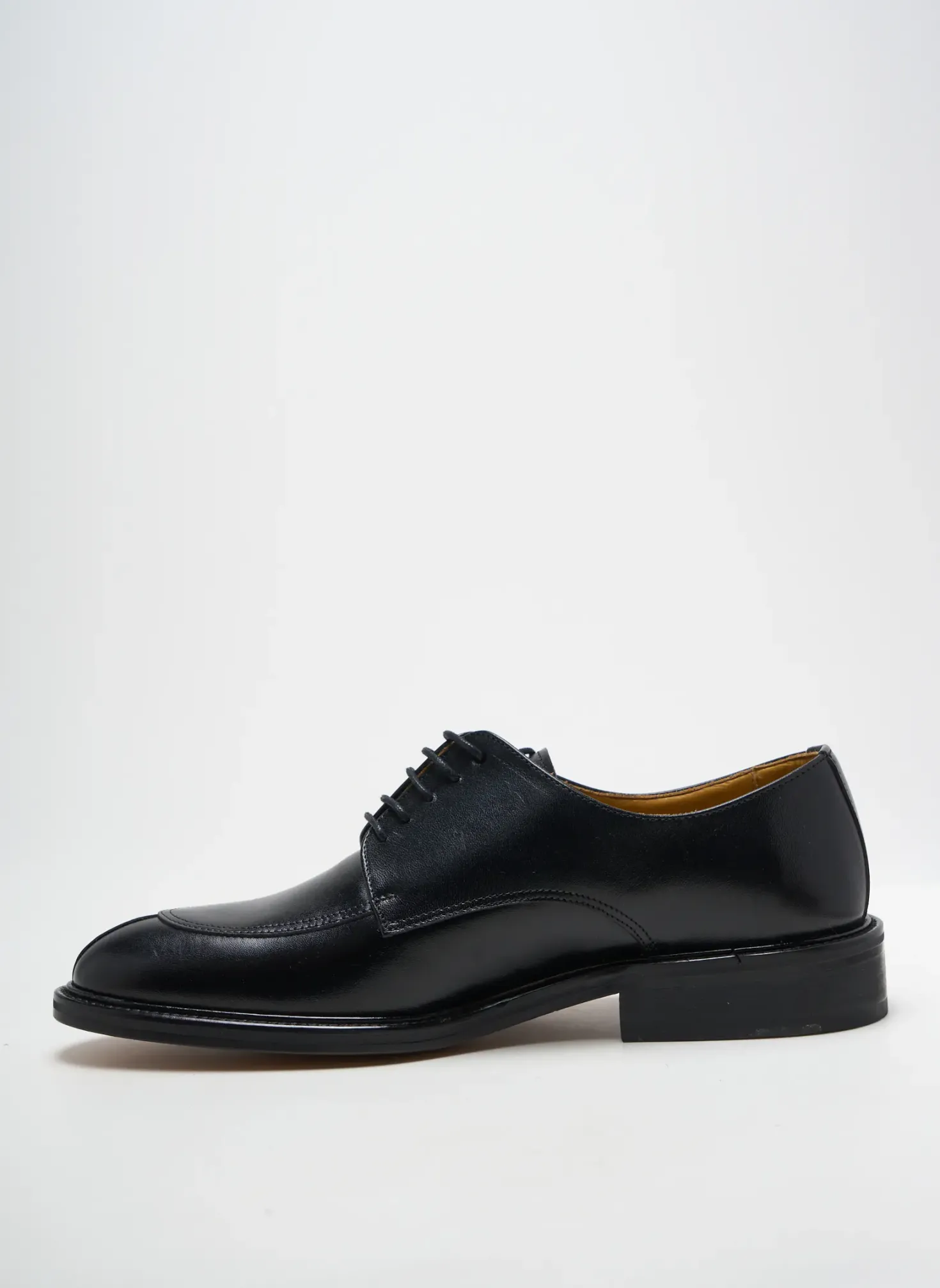 Derbies Crown Noir Talon Bas