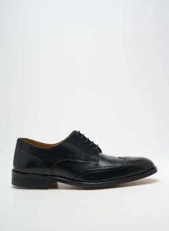 Derbies Crown Noir Talon Bas