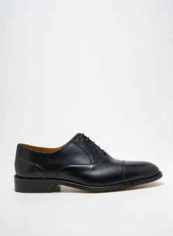 Derbies Crown Noir Talon Bas