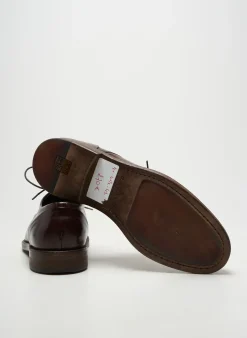 Derbies Delavè Marron Talon Bas