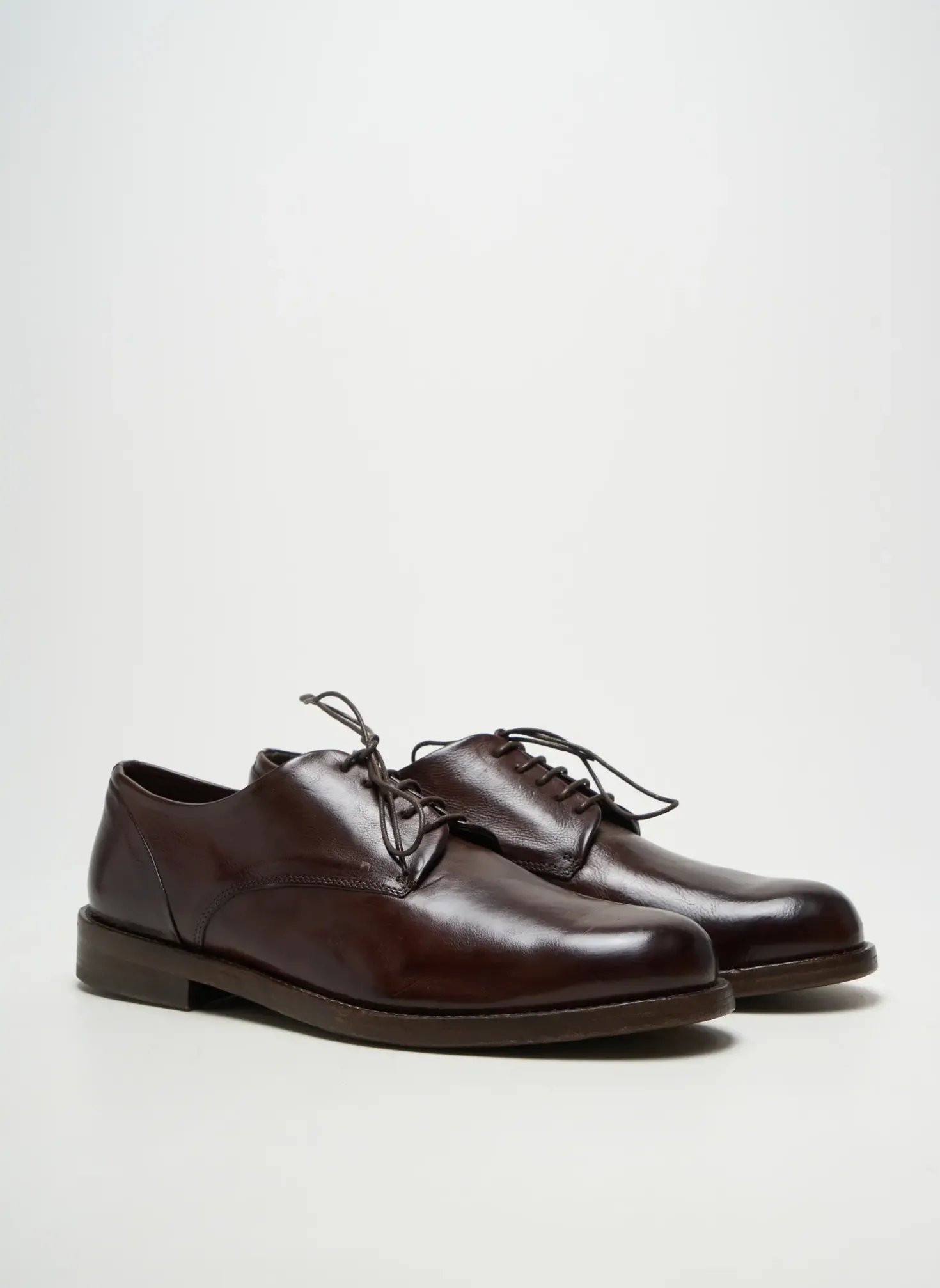 Derbies Delavè Marron Talon Bas