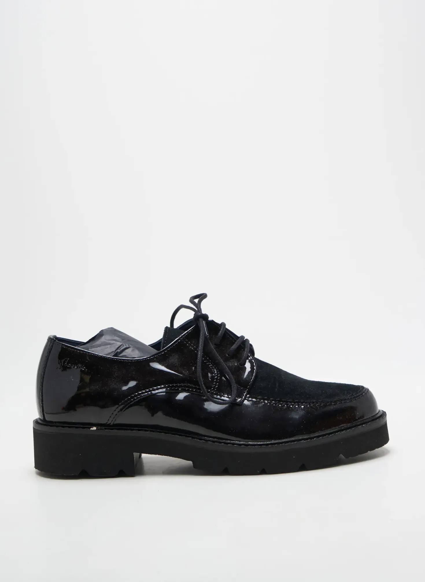 Derbies Dorking Noir Talon Plat Jusqu'à 3cm