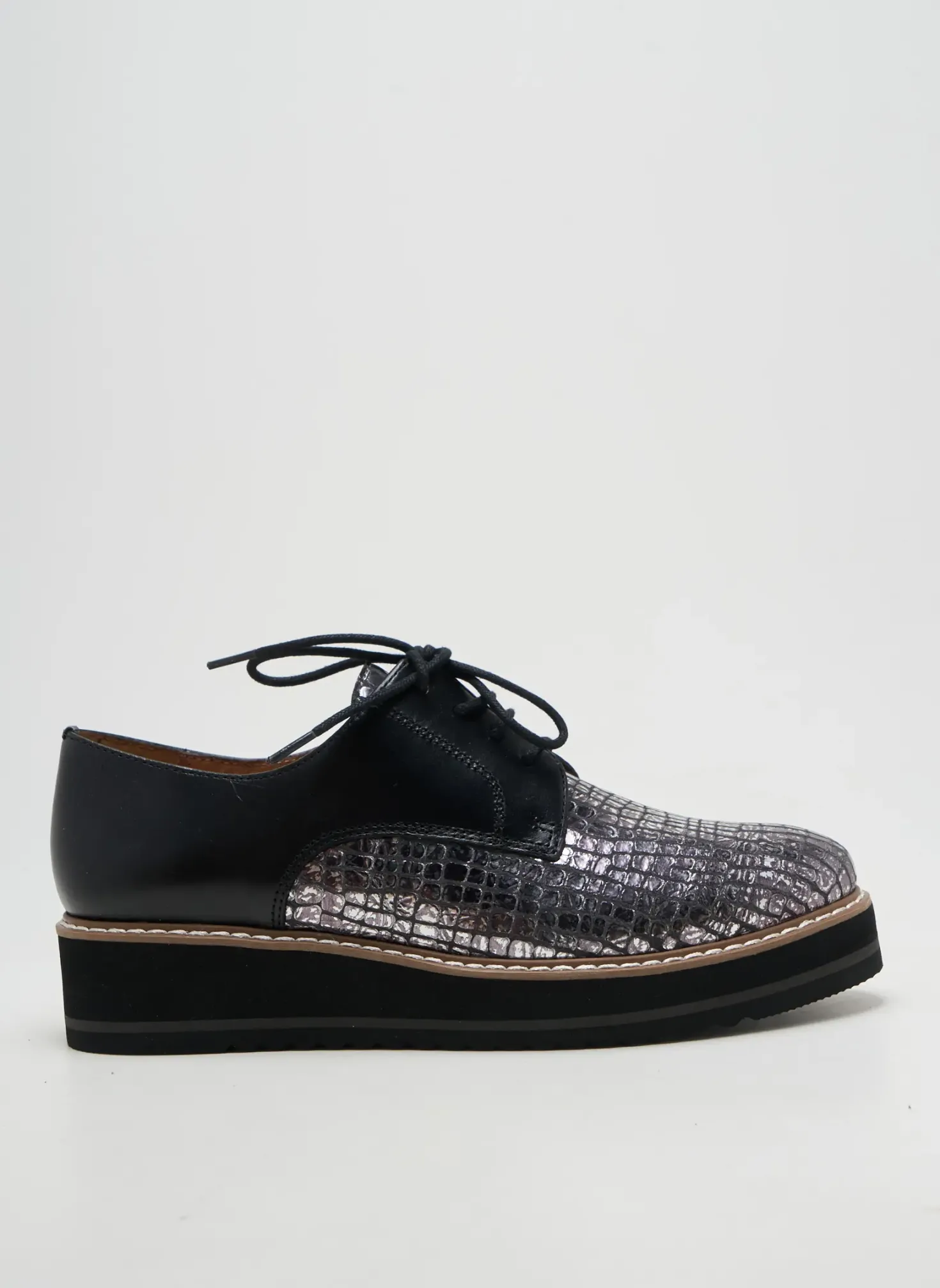 Derbies Emilie Karston Argent Talon De 4 À 6cm