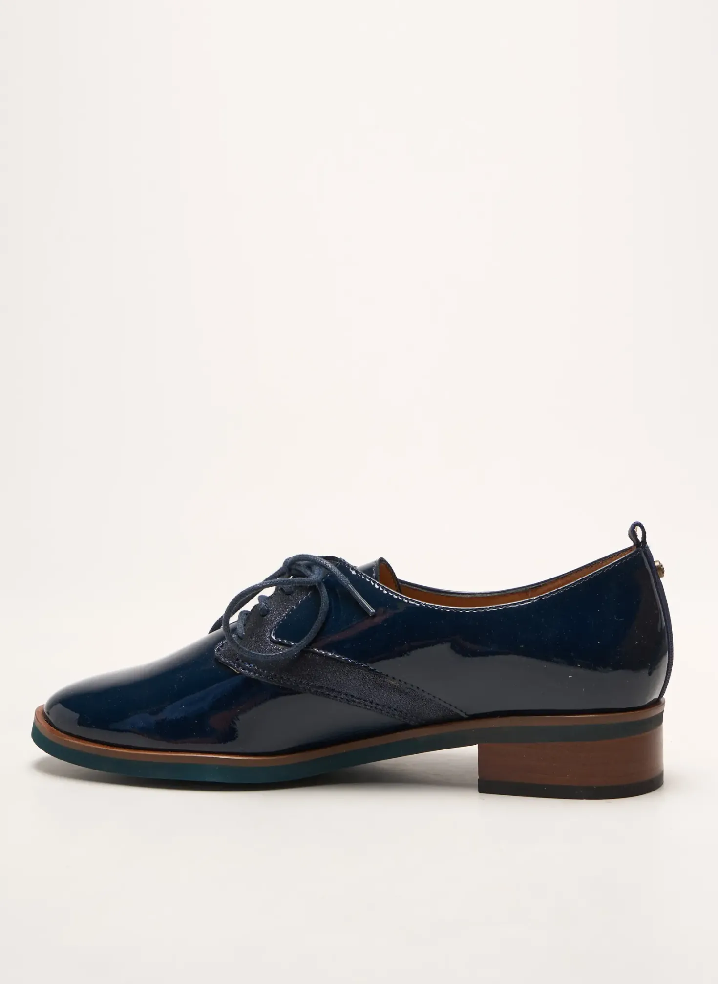 Derbies Emilie Karston Bleu Talon Plat Jusqu'à 3cm