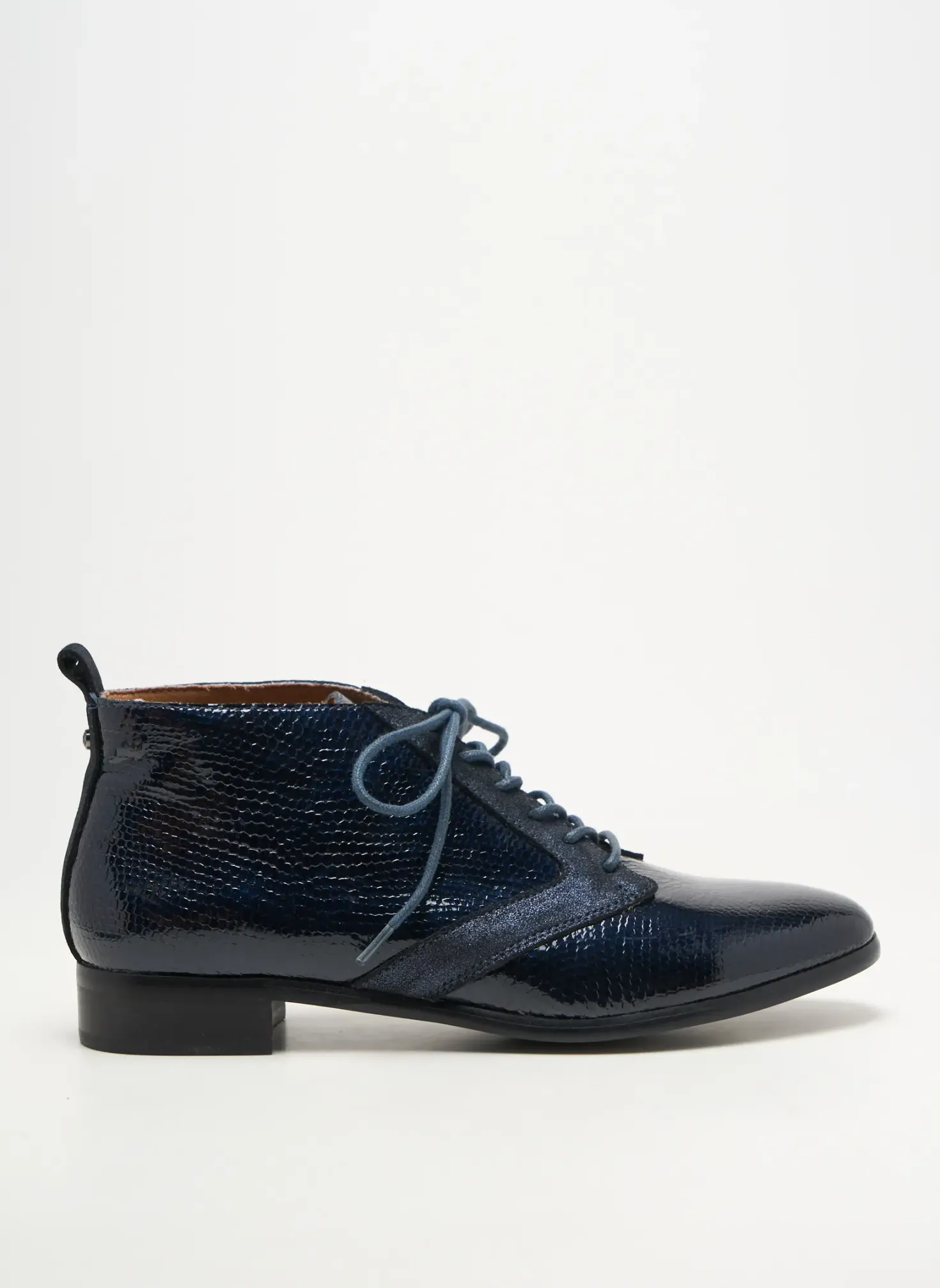 Derbies Emilie Karston Bleu Talon Plat Jusqu'à 3cm
