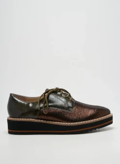 Derbies Emilie Karston Marron Talon Plat Jusqu'à 3cm