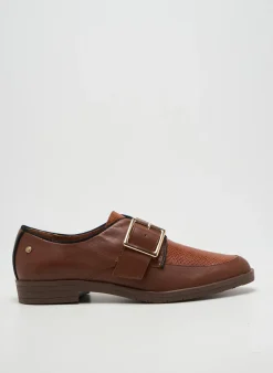 Derbies Emilie Karston Marron Talon Plat Jusqu'à 3cm