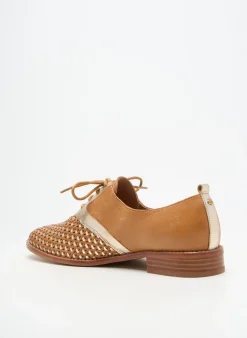 Derbies Emilie Karston Marron Talon Plat Jusqu'à 3cm