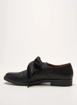 Derbies Emilie Karston Noir Talon Plat Jusqu'à 3cm