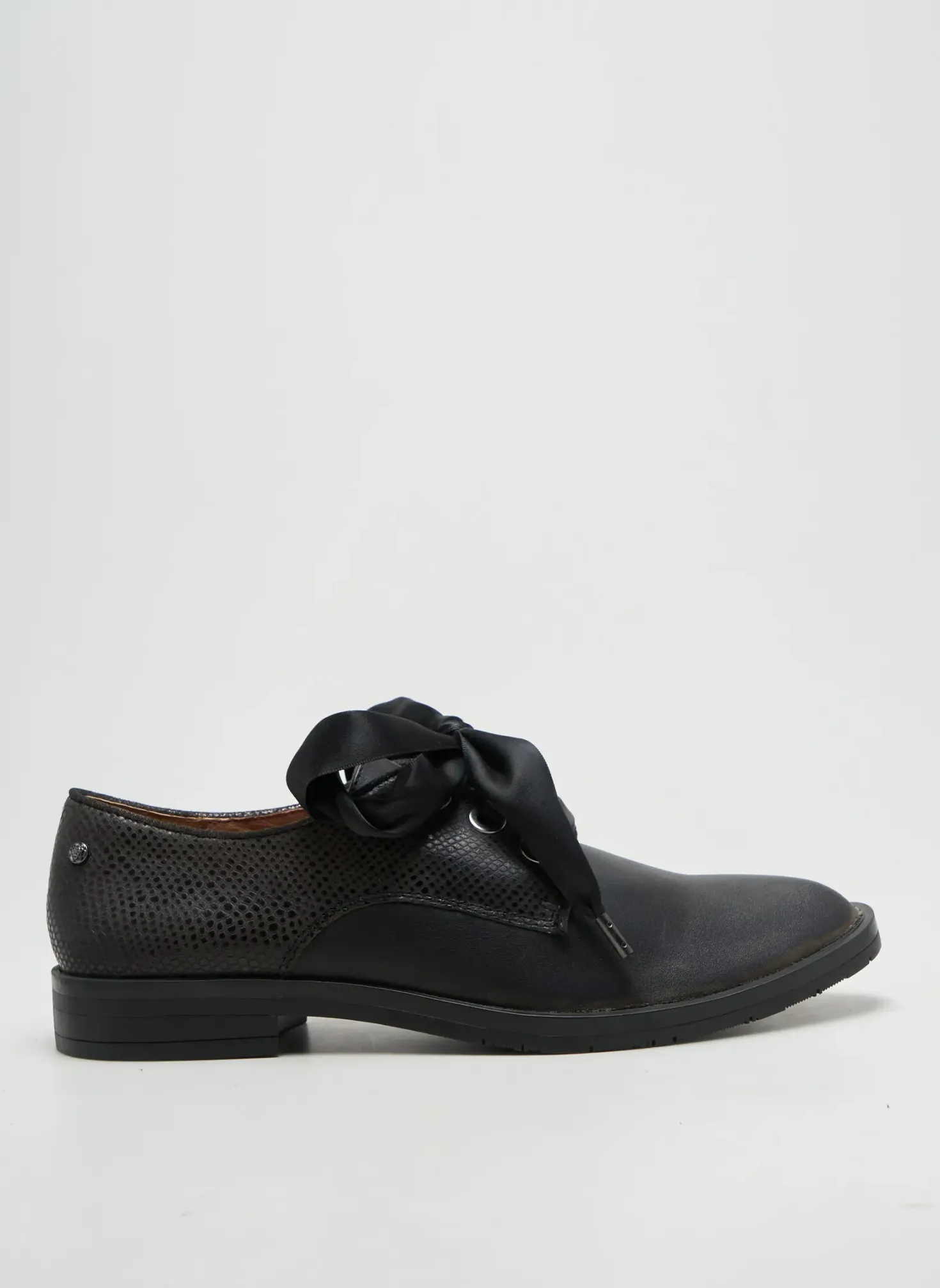 Derbies Emilie Karston Noir Talon Plat Jusqu'à 3cm