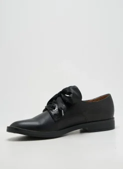 Derbies Emilie Karston Noir Talon Plat Jusqu'à 3cm