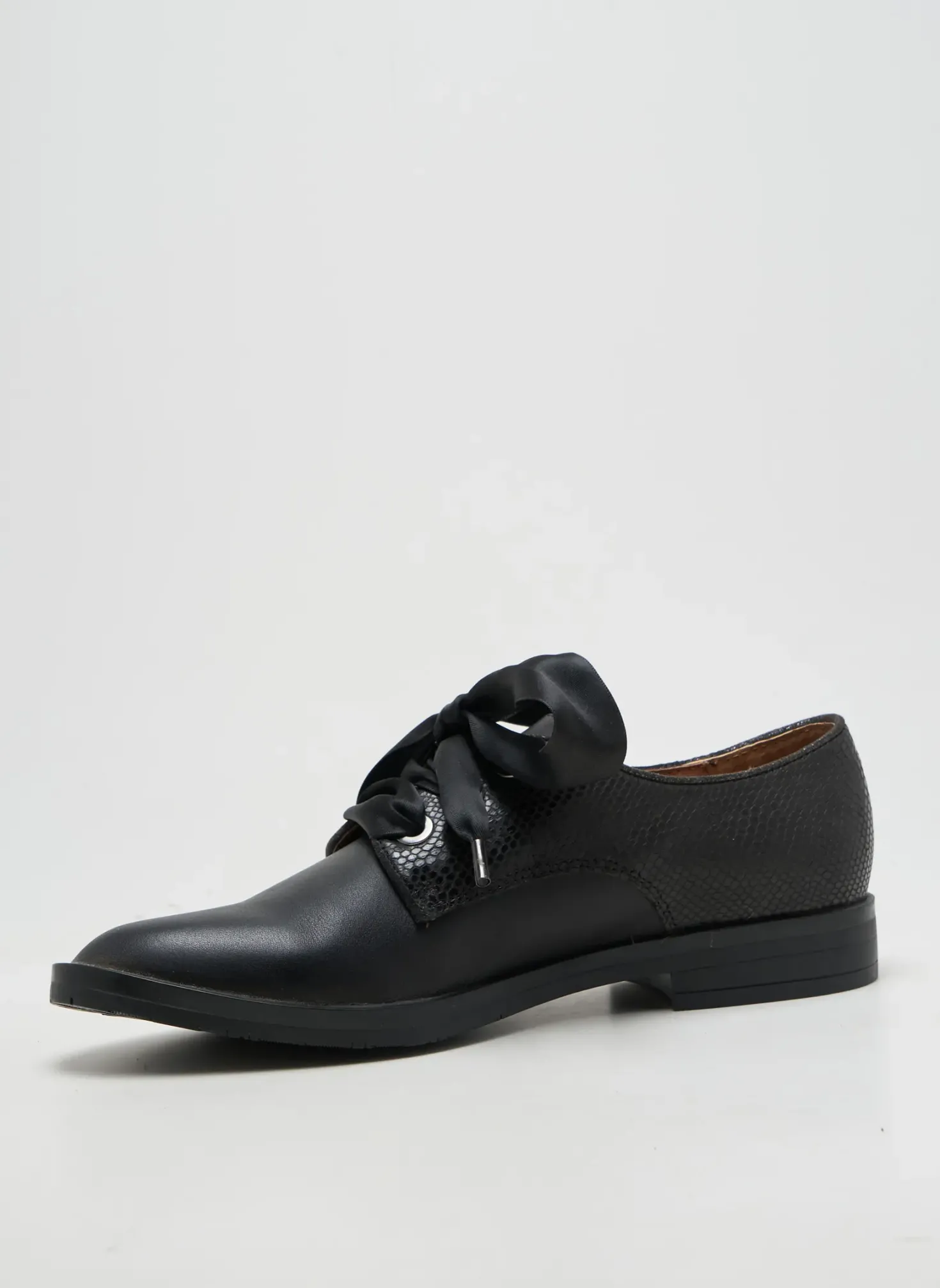Derbies Emilie Karston Noir Talon Plat Jusqu'à 3cm