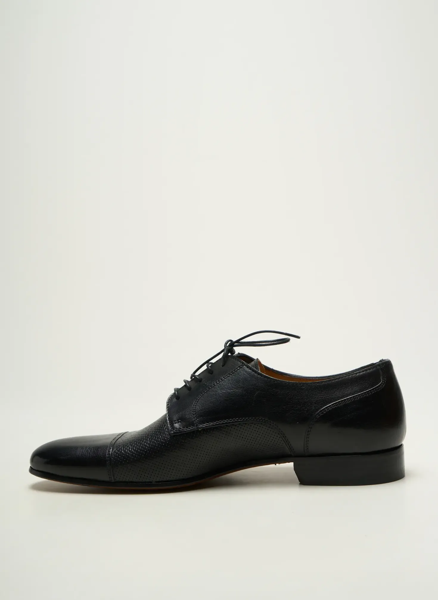 Derbies Flecs Noir Talon Bas