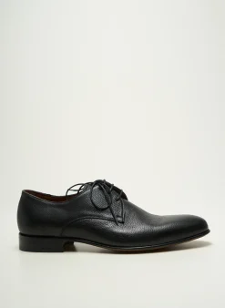 Derbies Flecs Noir Talon Bas