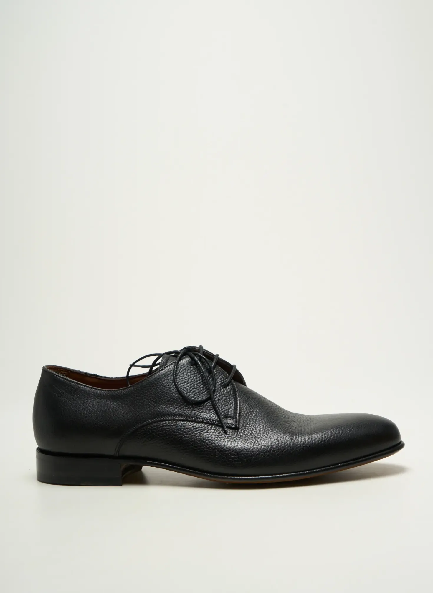 Derbies Flecs Noir Talon Bas