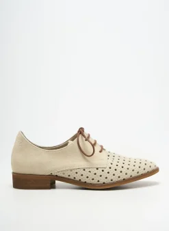 Derbies Fluchos Beige Talon Plat Jusqu'à 3cm