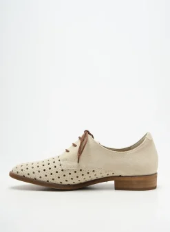 Derbies Fluchos Beige Talon Plat Jusqu'à 3cm