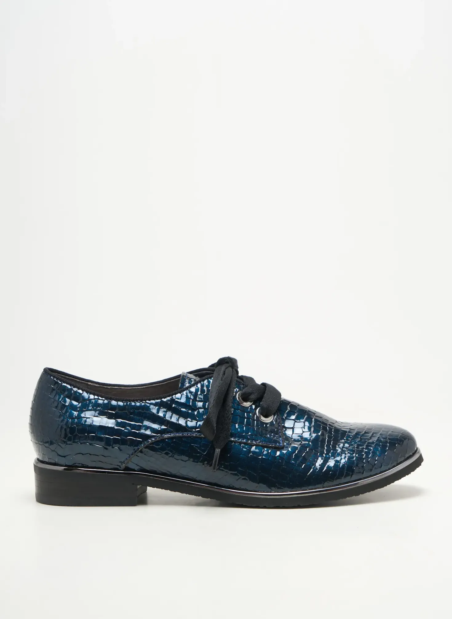 Derbies Fugitive By Francesco Rossi Bleu Talon Plat Jusqu'à 3cm