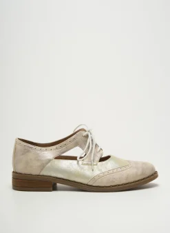 Derbies Geo-reino Argent Talon Plat Jusqu'à 3cm
