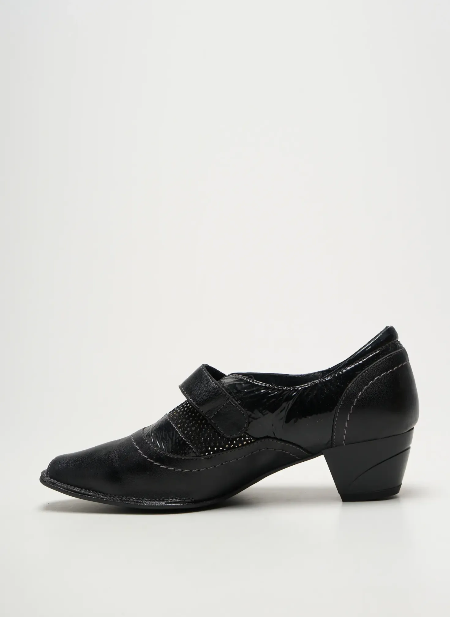 Derbies Geo-reino Noir Talon De 4 À 6cm