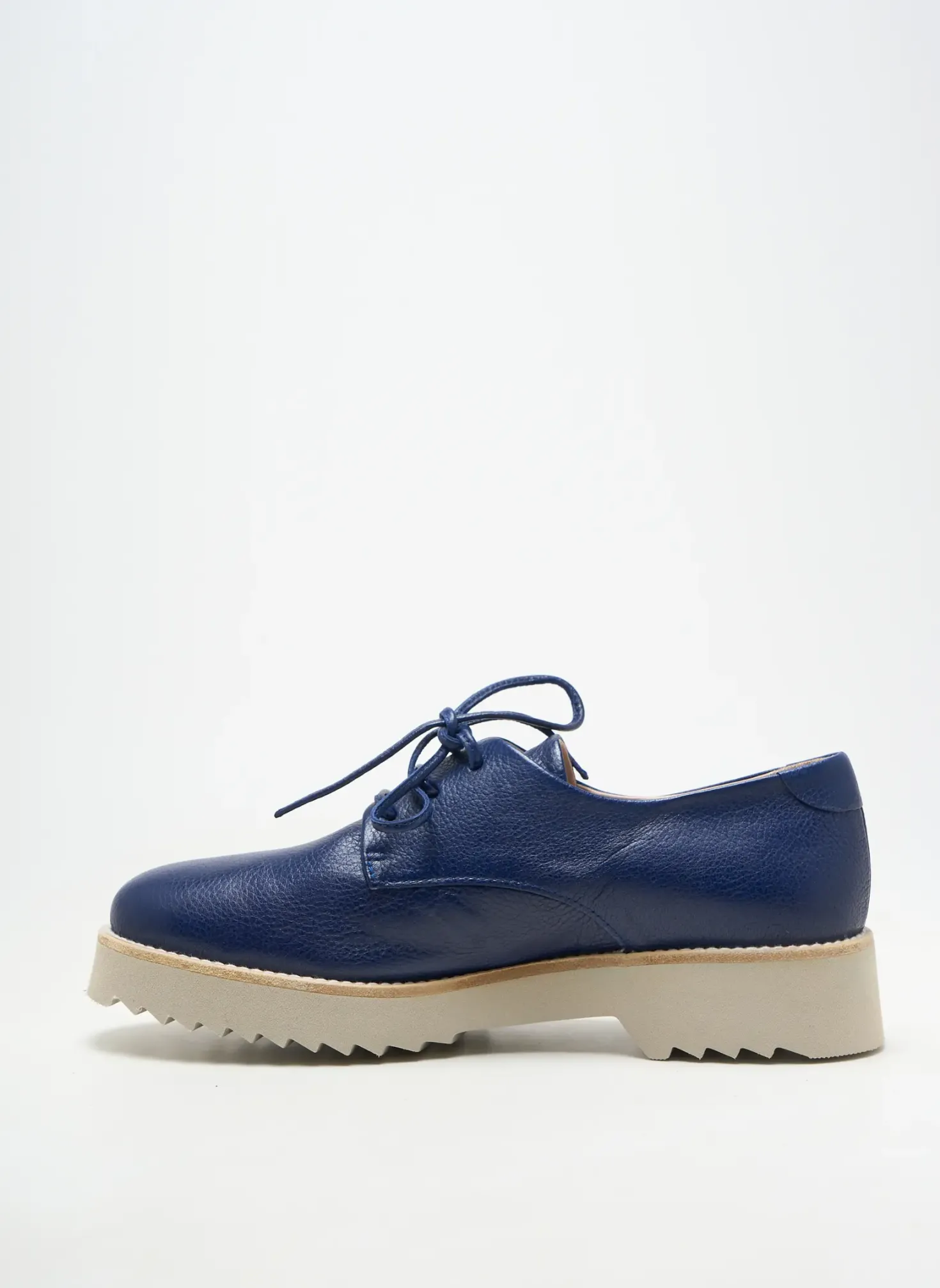 Derbies Homers Bleu Talon Plat Jusqu'à 3cm
