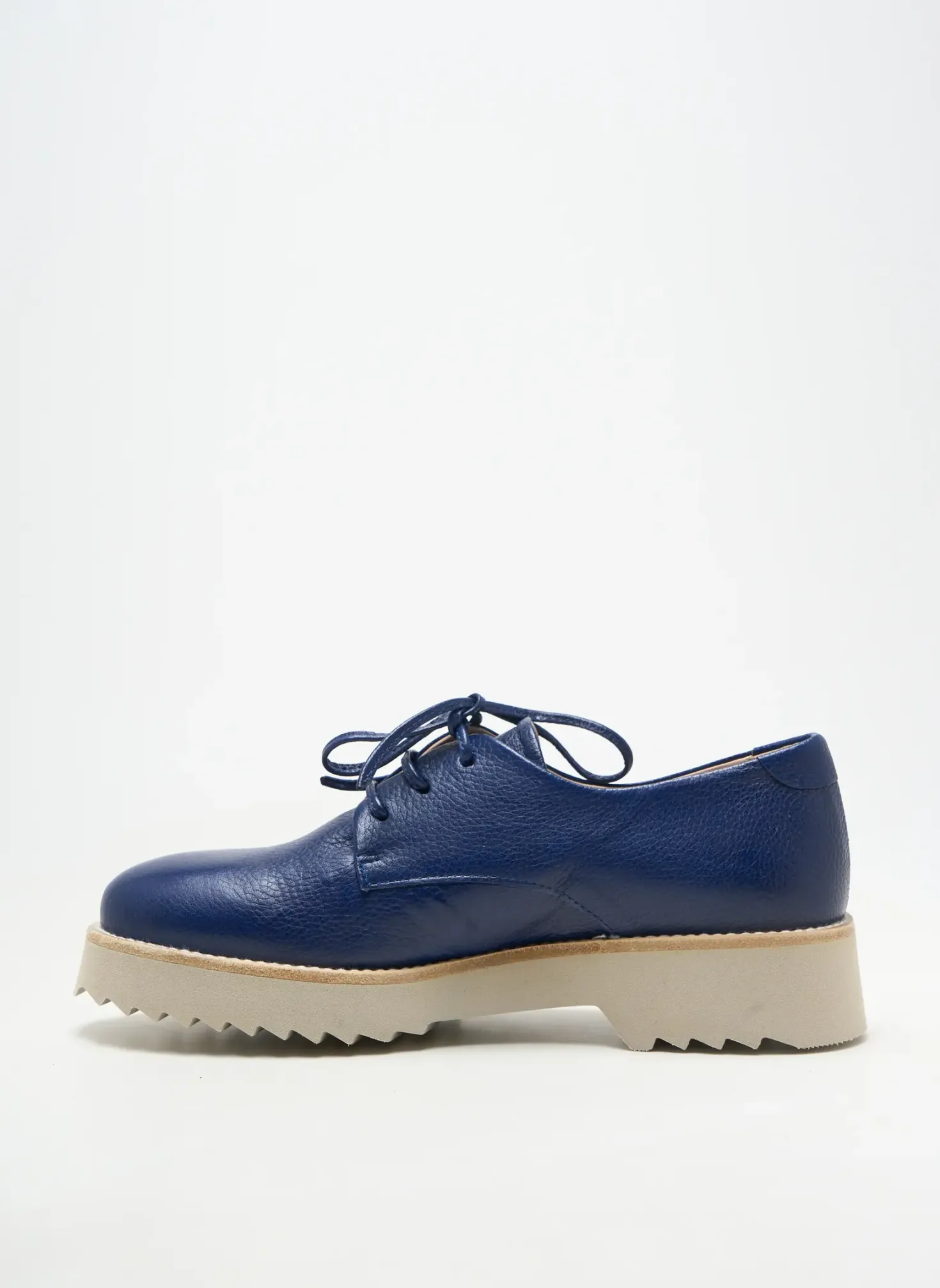 Derbies Homers Bleu Talon Plat Jusqu'à 3cm