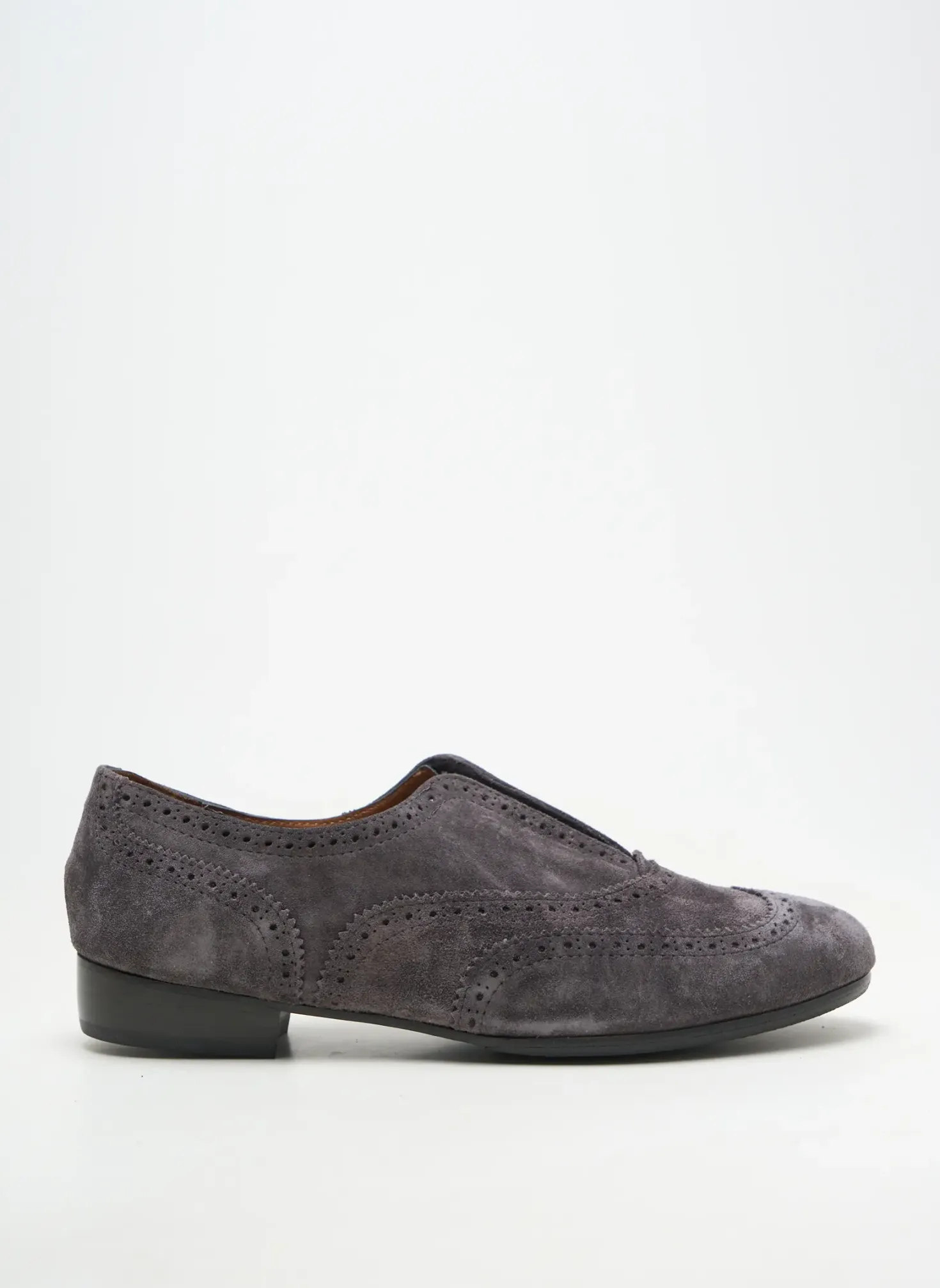 Derbies Homers Gris Talon Plat Jusqu'à 3cm