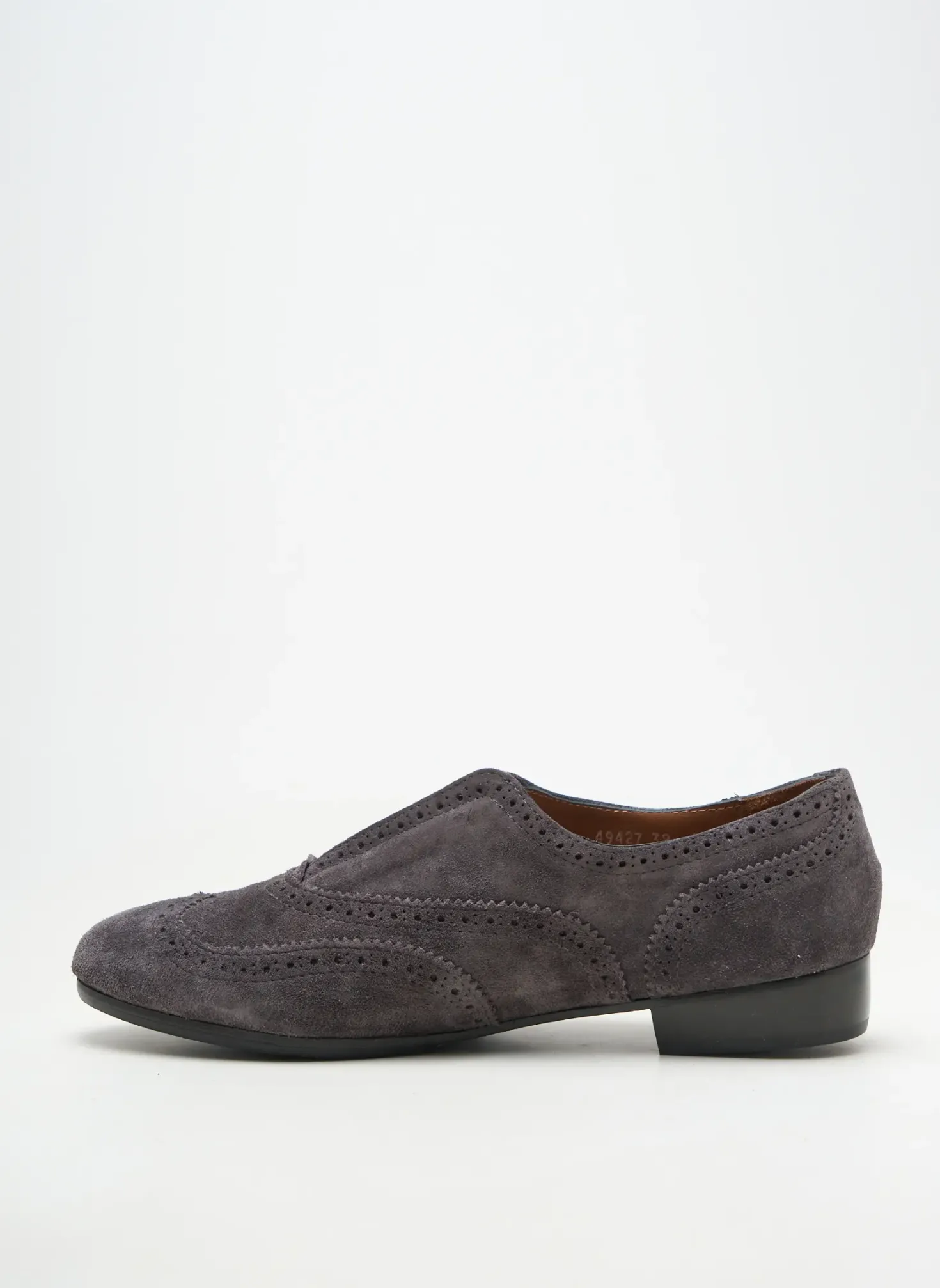 Derbies Homers Gris Talon Plat Jusqu'à 3cm