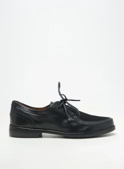 Derbies Homers Noir Talon Plat Jusqu'à 3cm